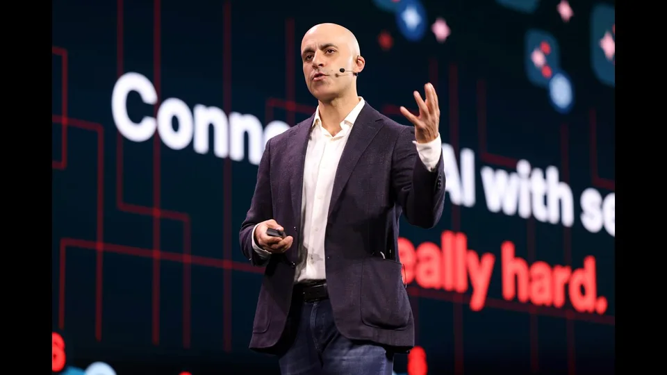 Databricks co-founder and CEO Ali Ghodsi speaking at Data + AI Summit 2026
