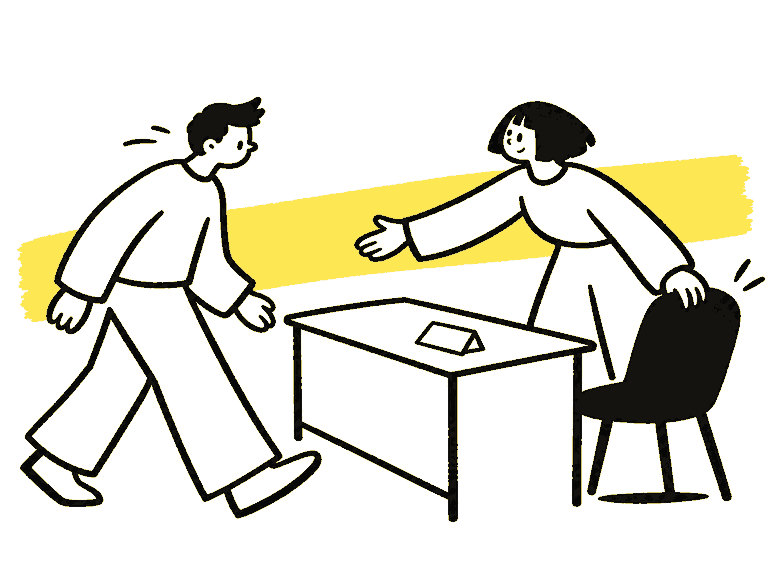 새로운 동료에게 자리를 내어주는 Signet 일러스트